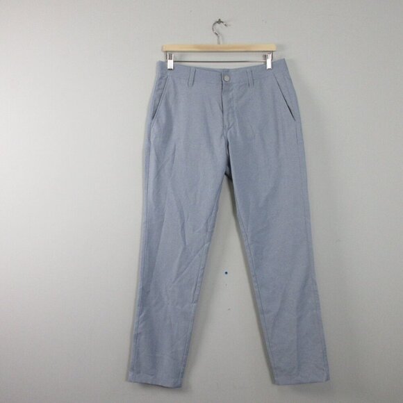 Bonobos Golf Pants Men 31x32 Blue Straight Flat Front Performance Stretch 378 - Picture 1 of 12